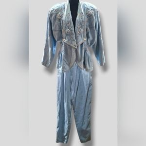 Vintage Pat & Jane Denim Jacket and Pants Outfit